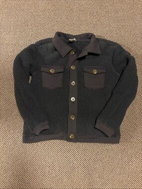 The Black Dog Black Sherpa Shacket
